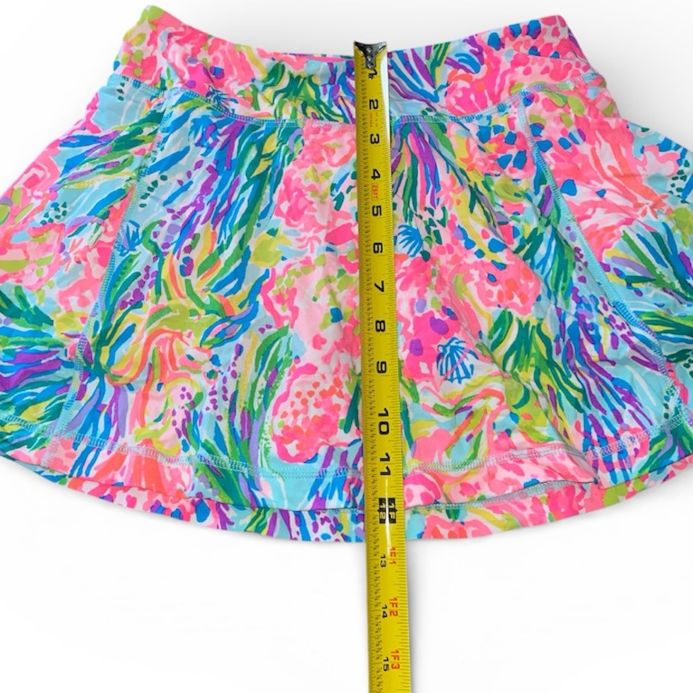 Lilly Pulitzer Luxletic Alia Fan Sea Pants Skort - Picture 8 of 9